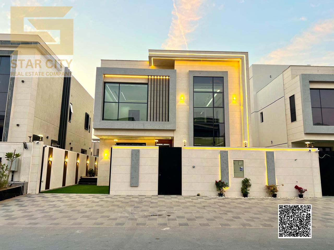 For Sale Modern Luxury Villa in Al Zahya Ajman Three Floors With Exceptional Design and Premium Finishing