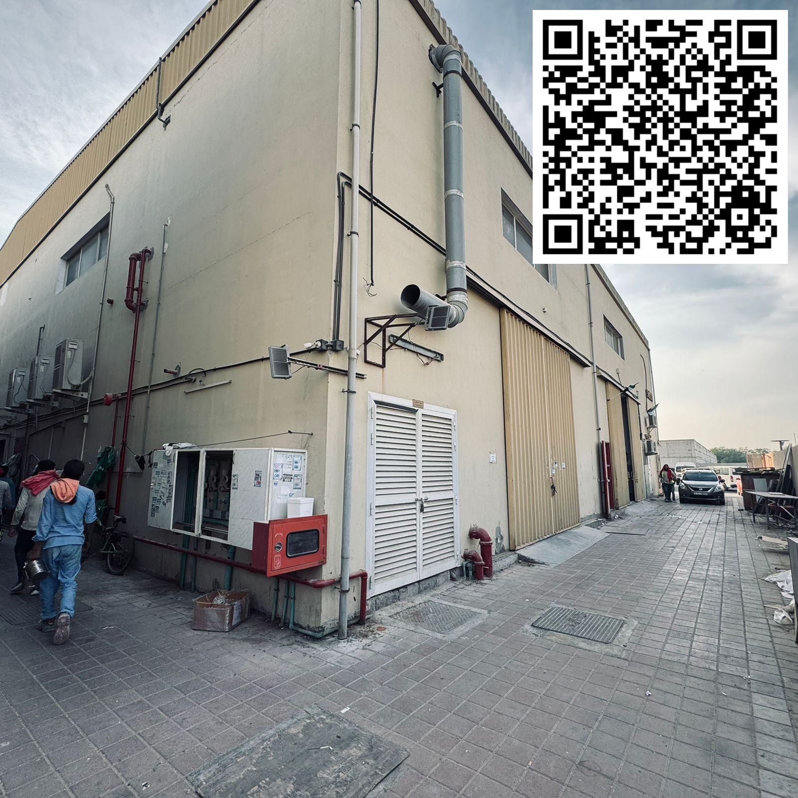 Workers' accommodation for sale in Al Jurf Industrial Area 3, Ajman, on an area of 2700 meters, equivalent to 29,000 square feet.