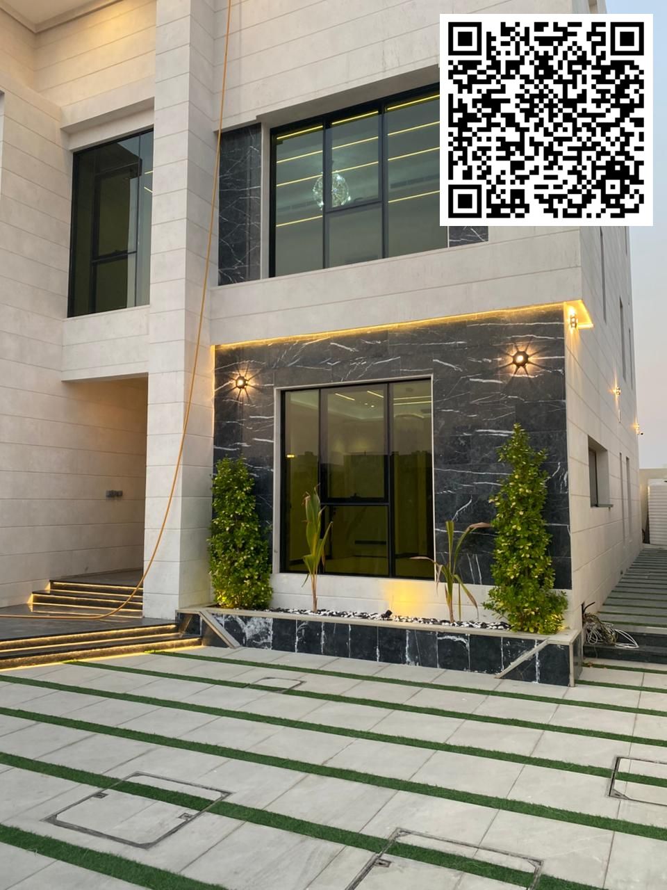 Luxury villa for sale – Location: Ajman – Al Alia area. VIP super deluxe finishing Ground floor + 2 floors
