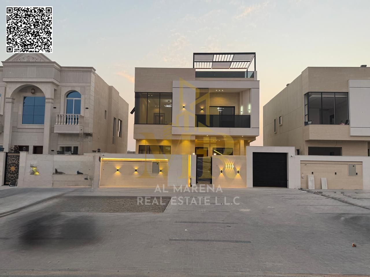 A villa for sale at a very attractive price in the emirate of Ajman, district (Zahiyah) bank financing, VIP finishing - with personal construction and