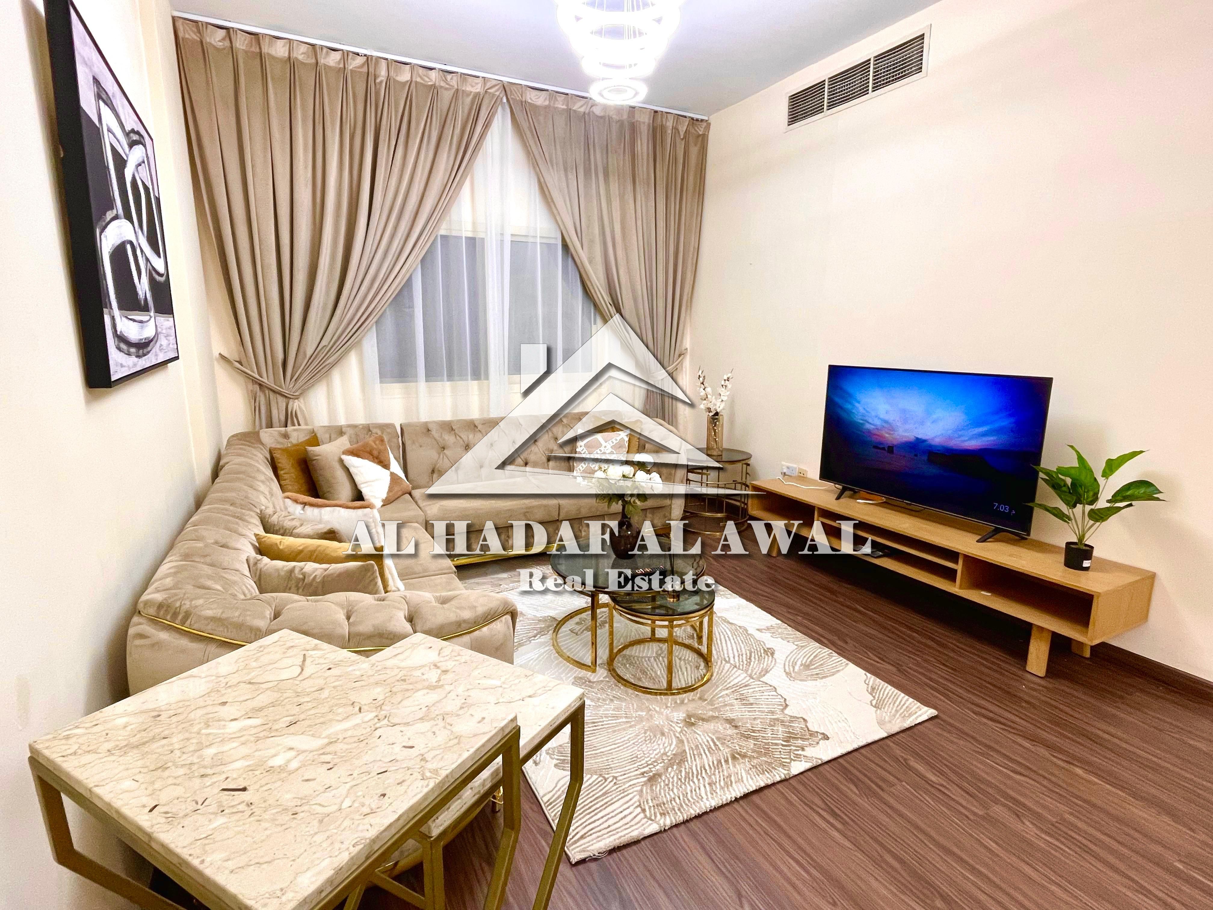 For monthly rent, 2room and a hall in Al Majaz3 area with free internet