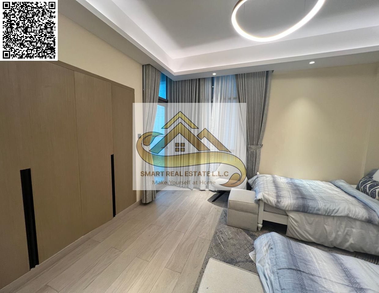 Sea View 1BR in Creek Tower Ajman