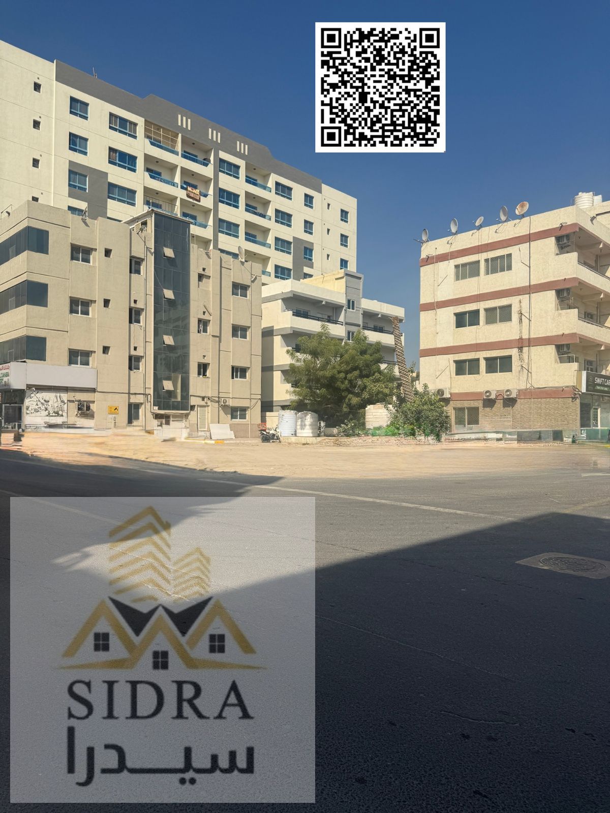 Corner Residential/Commercial Land on Two Streets – Ground + 4 Floors – Prime Location in Al Rumaila 1