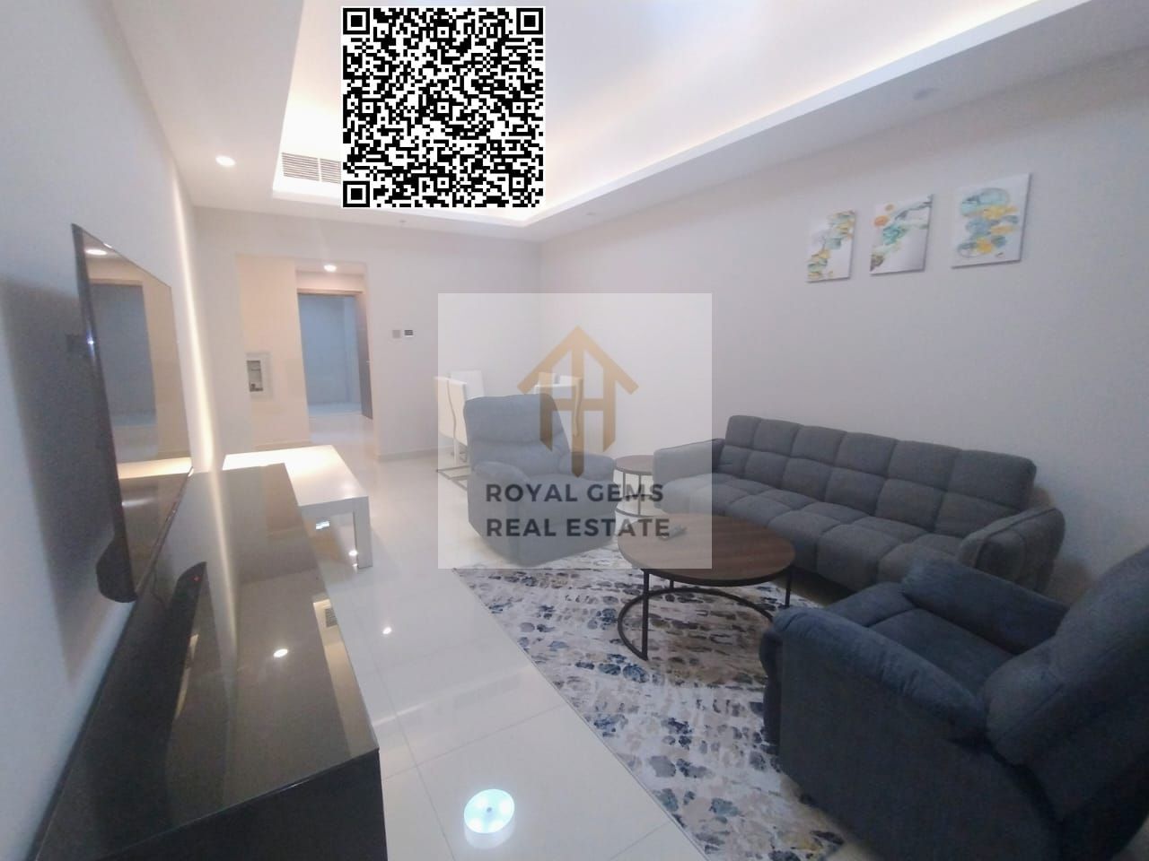 Live in Elegance – Furnished 1-Bedroom And Hall Apartment at Gulfa Tower, With Gym, Swimming Pool, Kids Play Area & Parking.