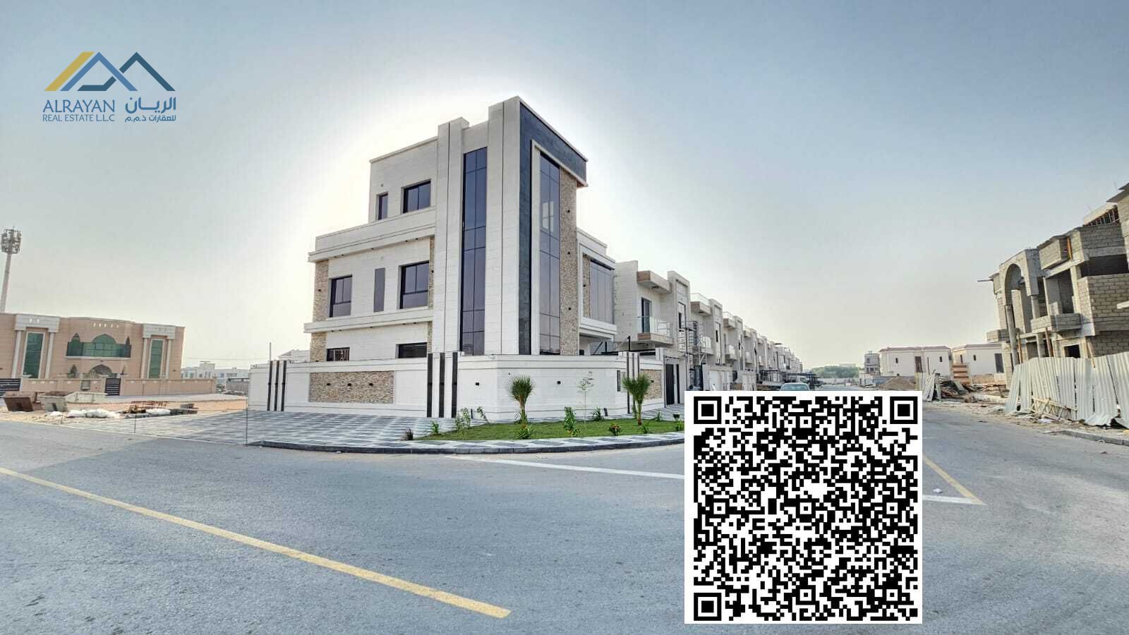 Corner plot on two streets, freehold, available to all nationalities with bank facilities.