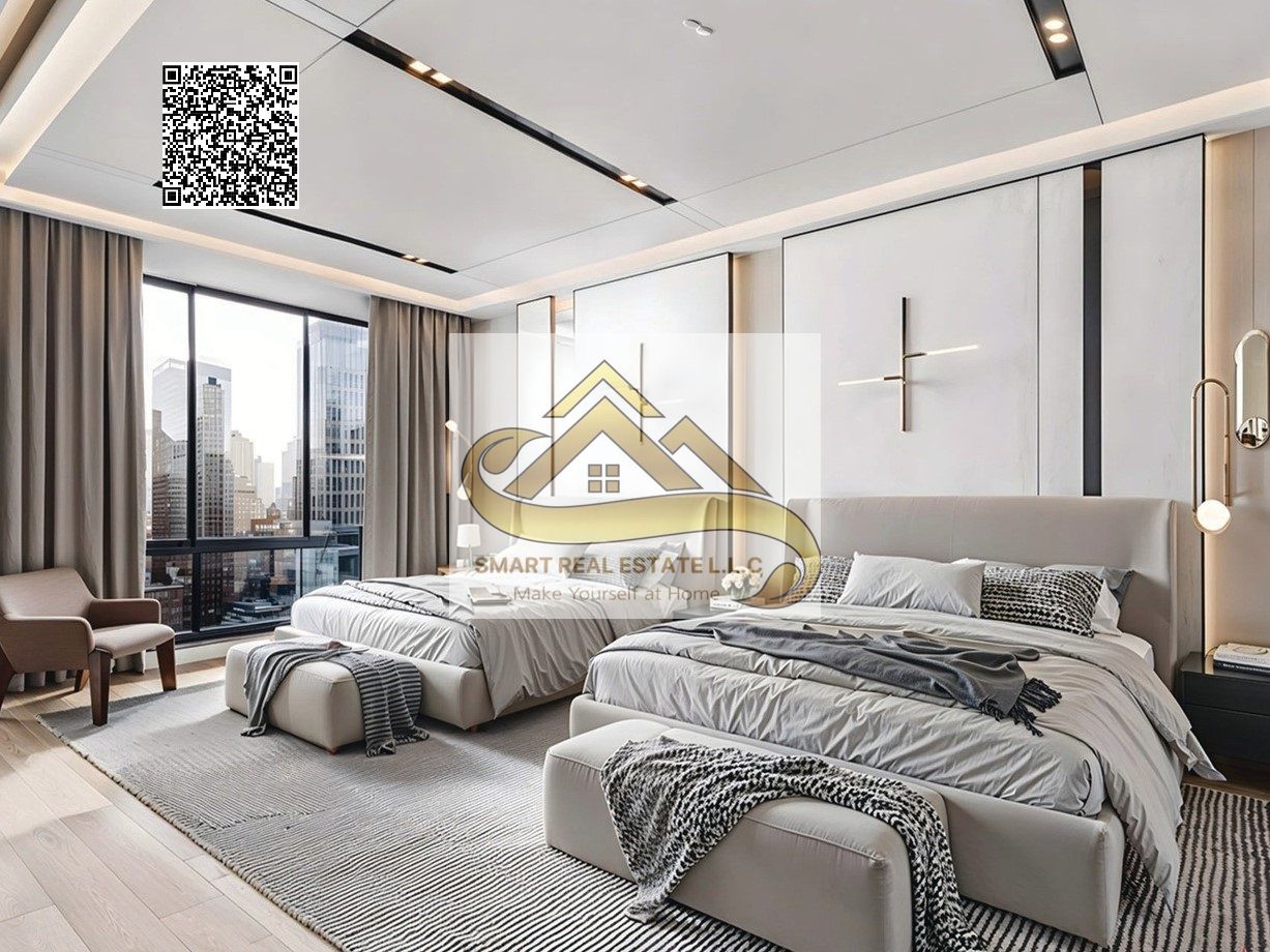 Own your apartment on Ajman Corniche with a sea view with a 5% down payment Apartment for sale in Corniche Tower, Ajman Corniche Road Own a two-bedr