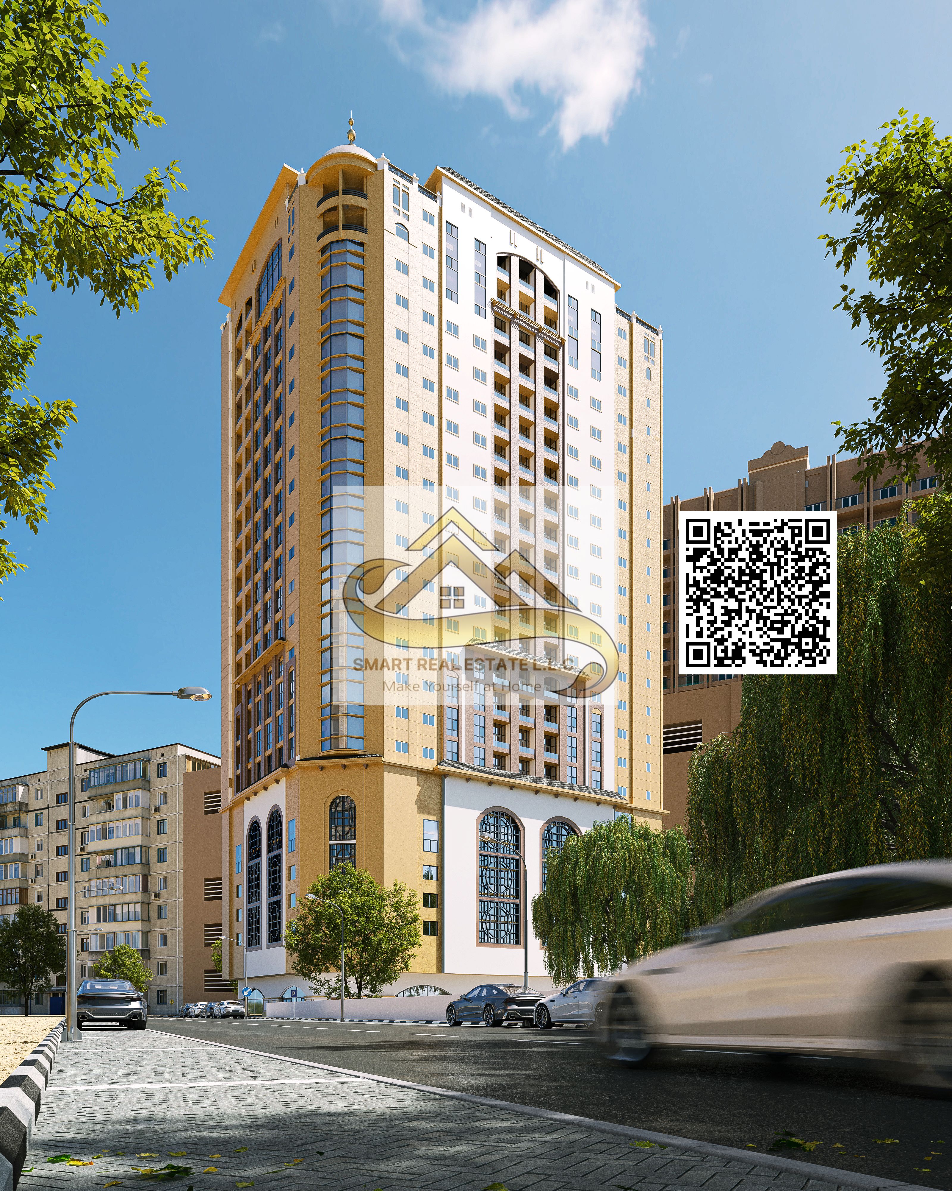 own big studio in center of ajman and invest good in resaal or rent