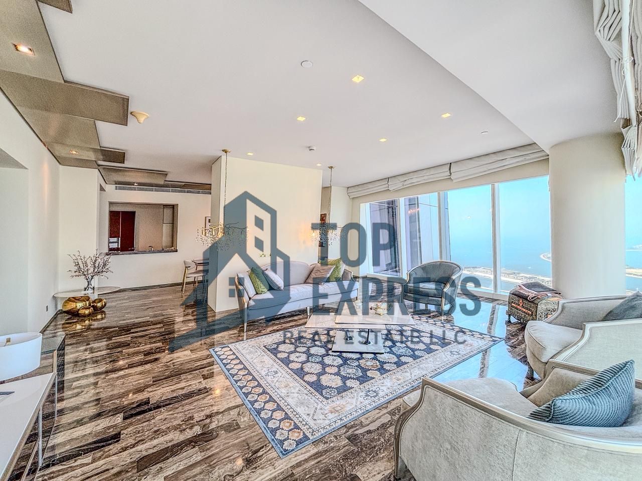 LUXURY PENTHOUSE | CHILLER FREE | FENDI DESIGN | FULL PALM & SEA VIEWS | HIGH FLOOR | FULLY FURNISHED