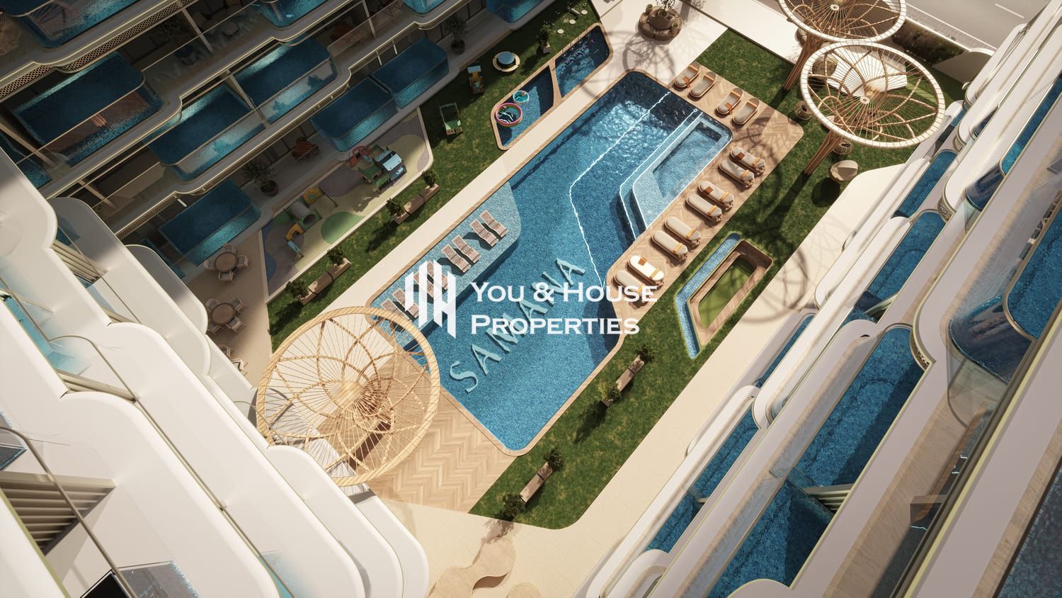 Ultra Luxurious 1-Bed + Pool I Attractive Layout I Pool & Amenities View