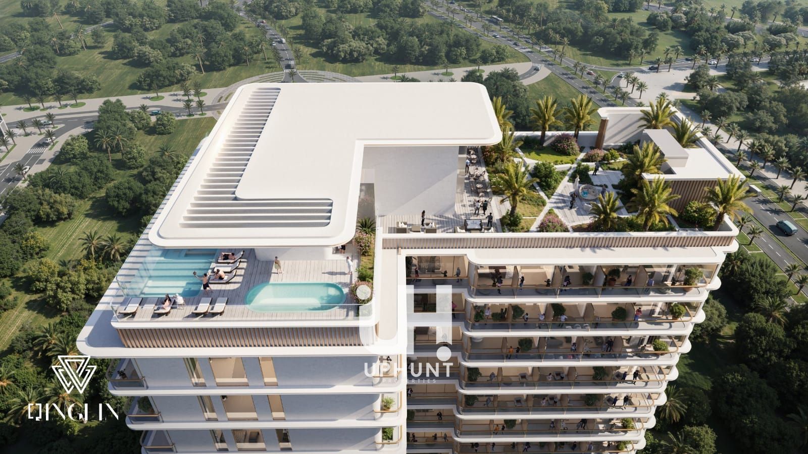 Off plan Fully furnished apartment with smart home, One Bedroom with lower price in Dubai land residence complex
