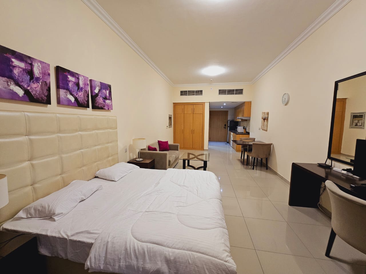 Amazing Furnished Studio With Wooden Flooring || Full Facility Building || Near Al Barsha City Centre || Pay Monthly