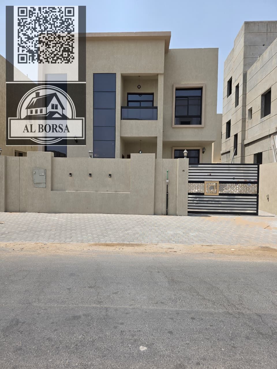 Villa for rent in Al Zahia, Ajman - 5 master bedrooms, living room, majlis, and maid's room. Price: AED 95,000 payable in 4 installments.