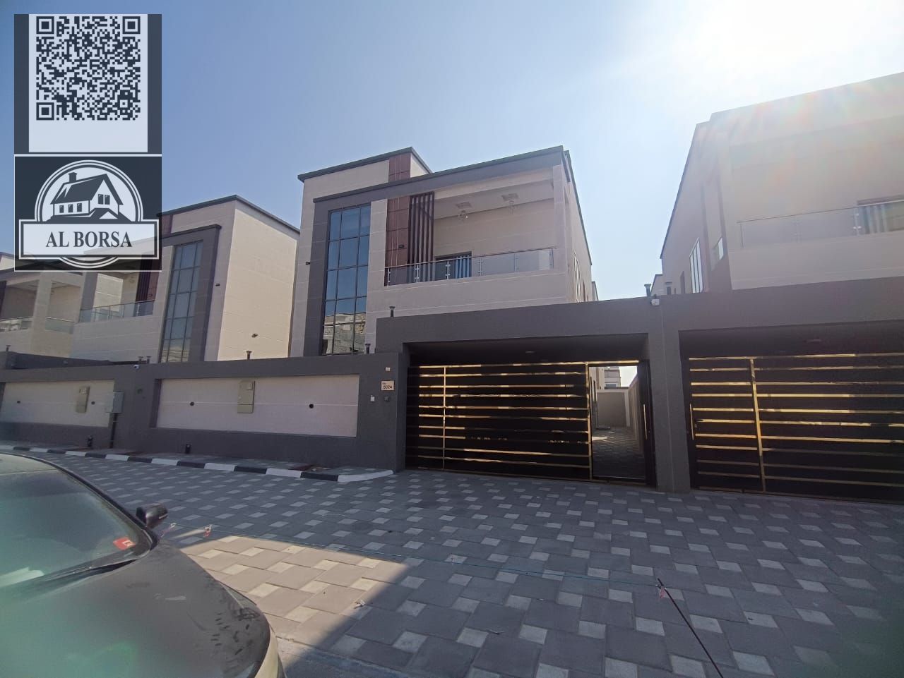 Villa for rent in Al-Haliyo 2, four bedrooms, living room, majlis, and a setback outside the villa.
