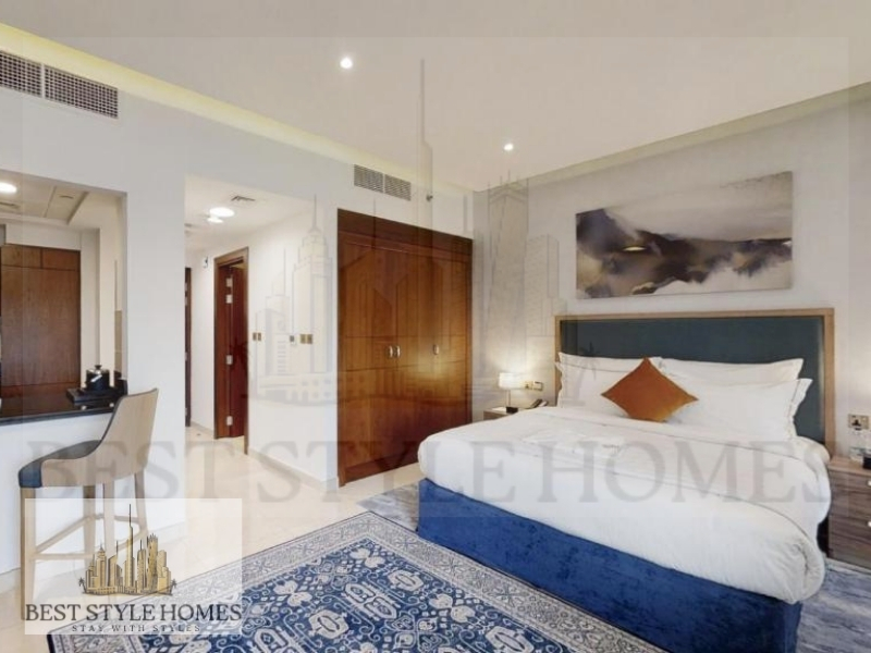 YEARLY STAY, 12 CHEQUES PAYMENTS, Studio With Kitchen, Monthly Payments, Fully Furnished Hotel Apartment