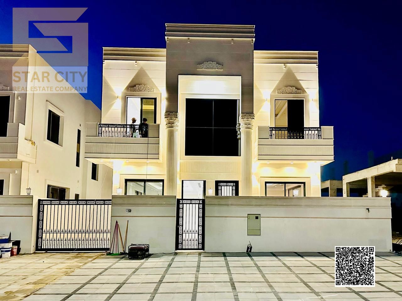 Luxurious classic villa for sale in Al Hiliyo Ajman with registration fees included and special cash offer spacious and elegant finishes