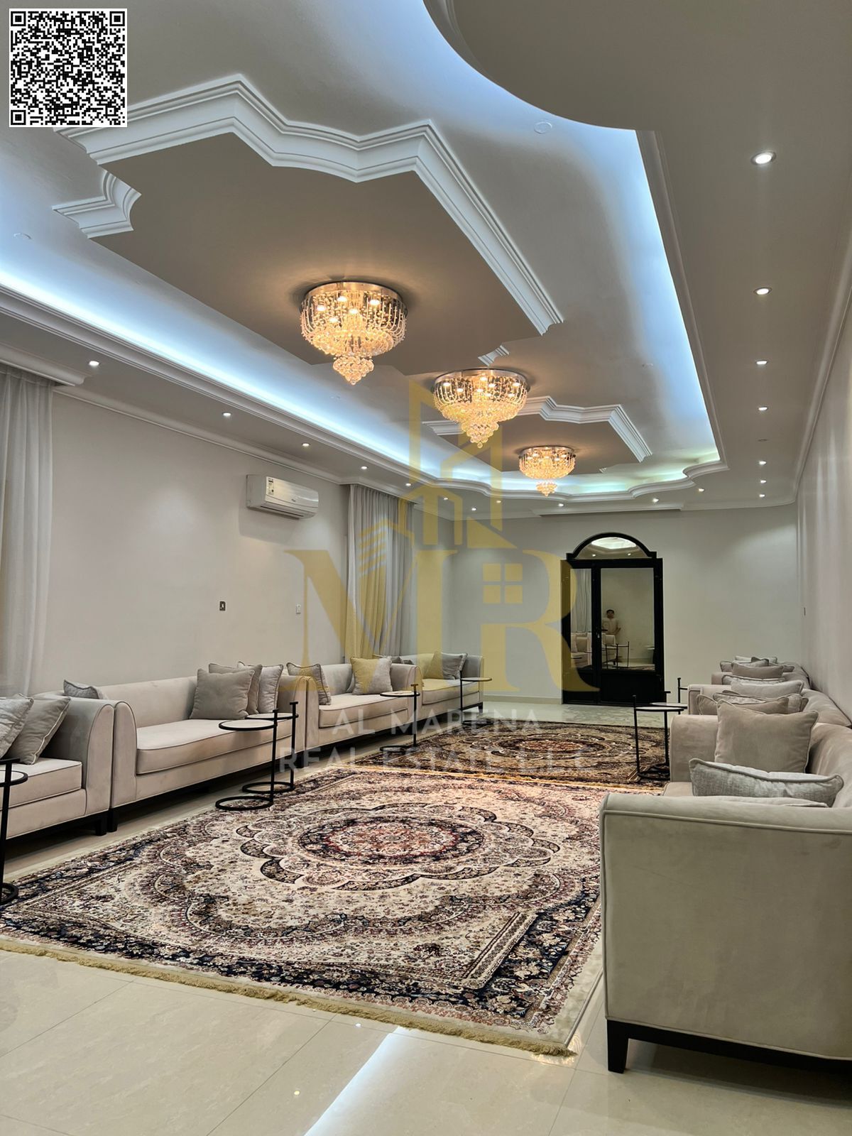 For sale a commercial residential villa in Ajman in Moyahat, a special location, close to it, an area of 10,000 feet, at a price that includes elect