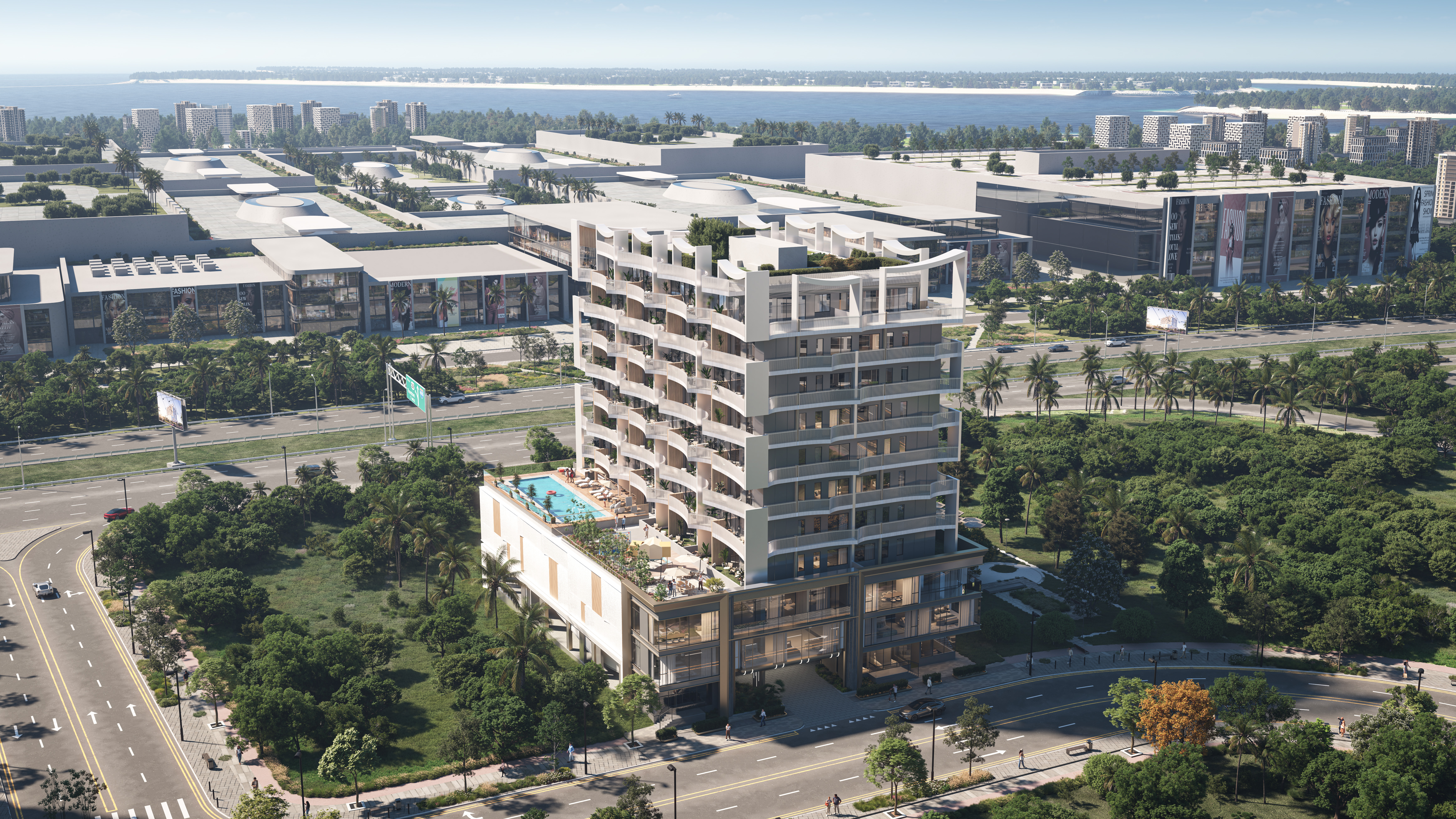 3BR Luxury | Best Views in Nautis: City, Garden & Pool