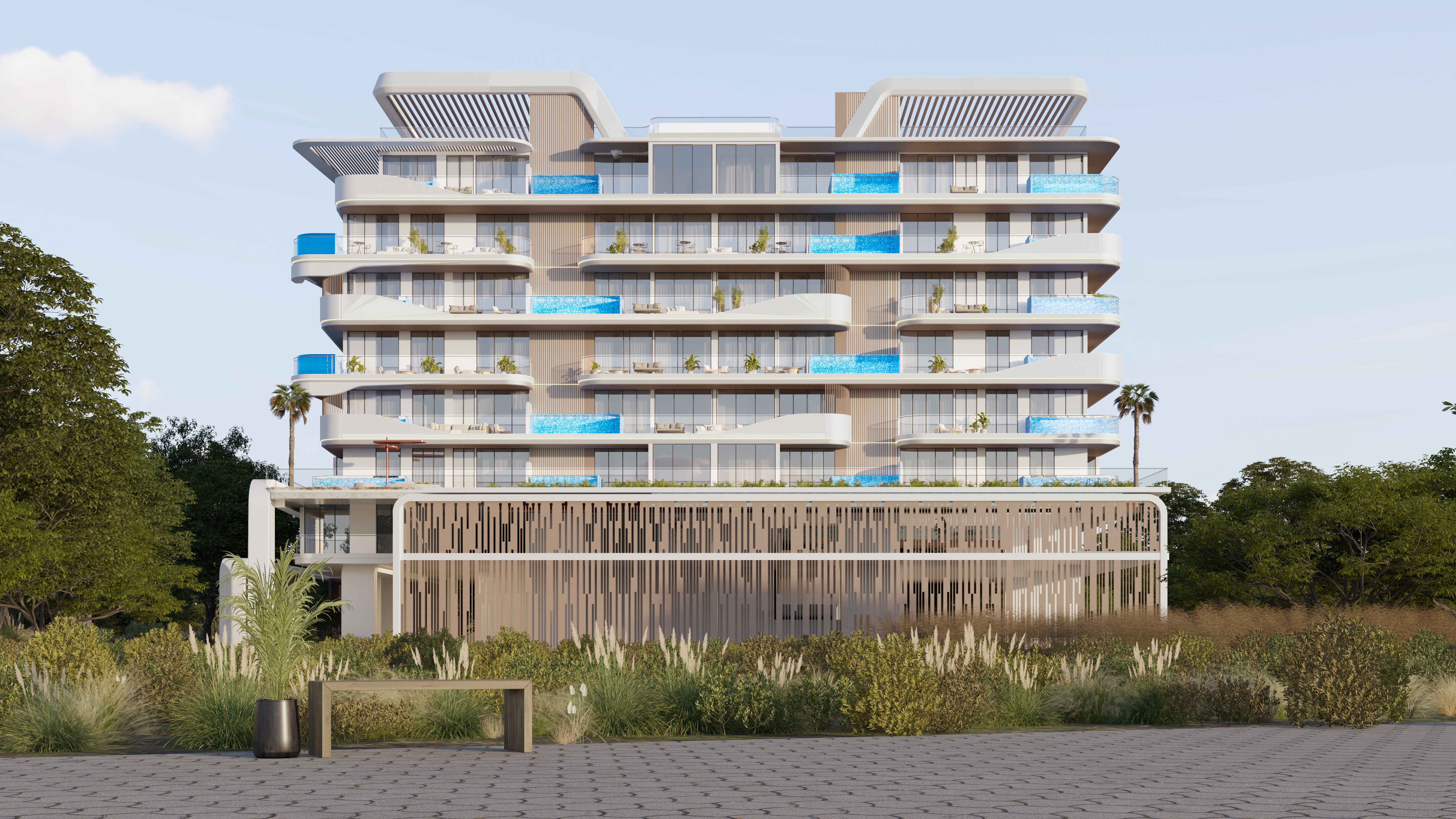 Elegant 2BR Home with Maid Room & Private Pool | Ocean Pearl, Dubai Islands – Sea & Pool View
