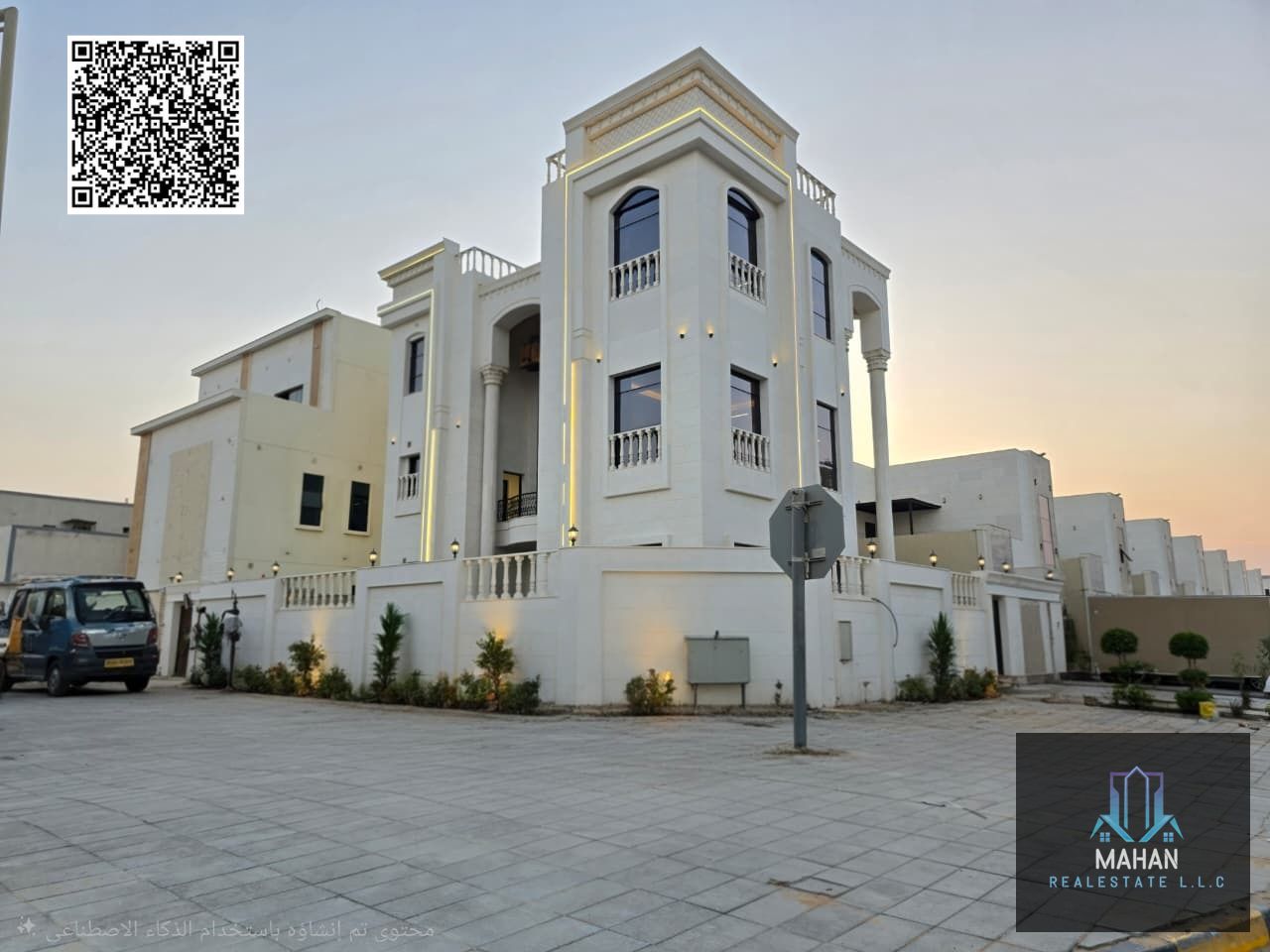 Luxury Villa for Sale Prime Location – Spacious Corner Plot Price: 3,200,000 AED Plot Area: 3,850 sq. ft BUA: 4,500 sq. ft Property Features: • 6 Spacious Bedrooms • Elegant Hall • Majlis • 2 Modern Sitting Areas • Big Fully Equipped Kitchen • B