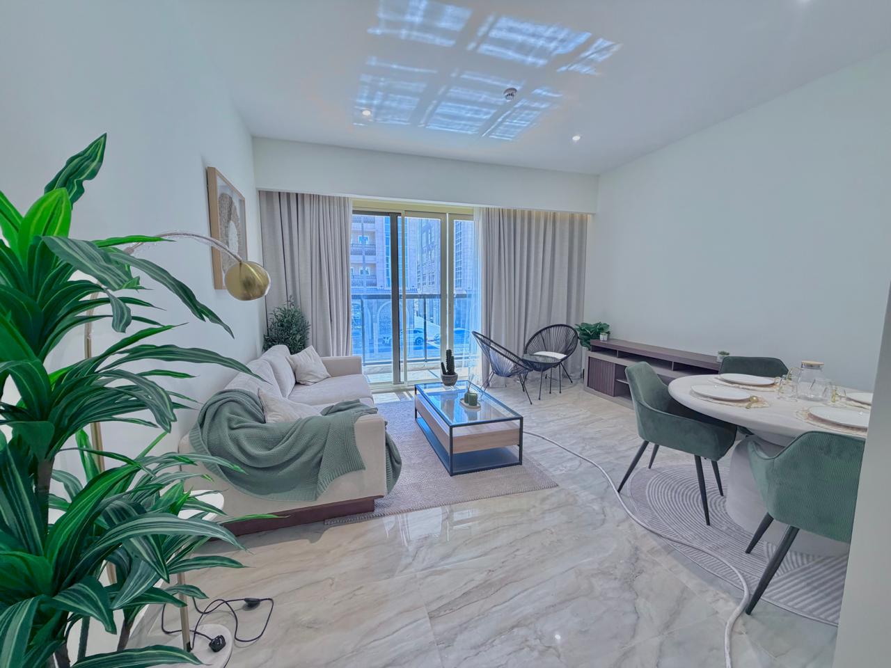 Fully furnished brand new spacious 2bhk with parking tilal city sharjah