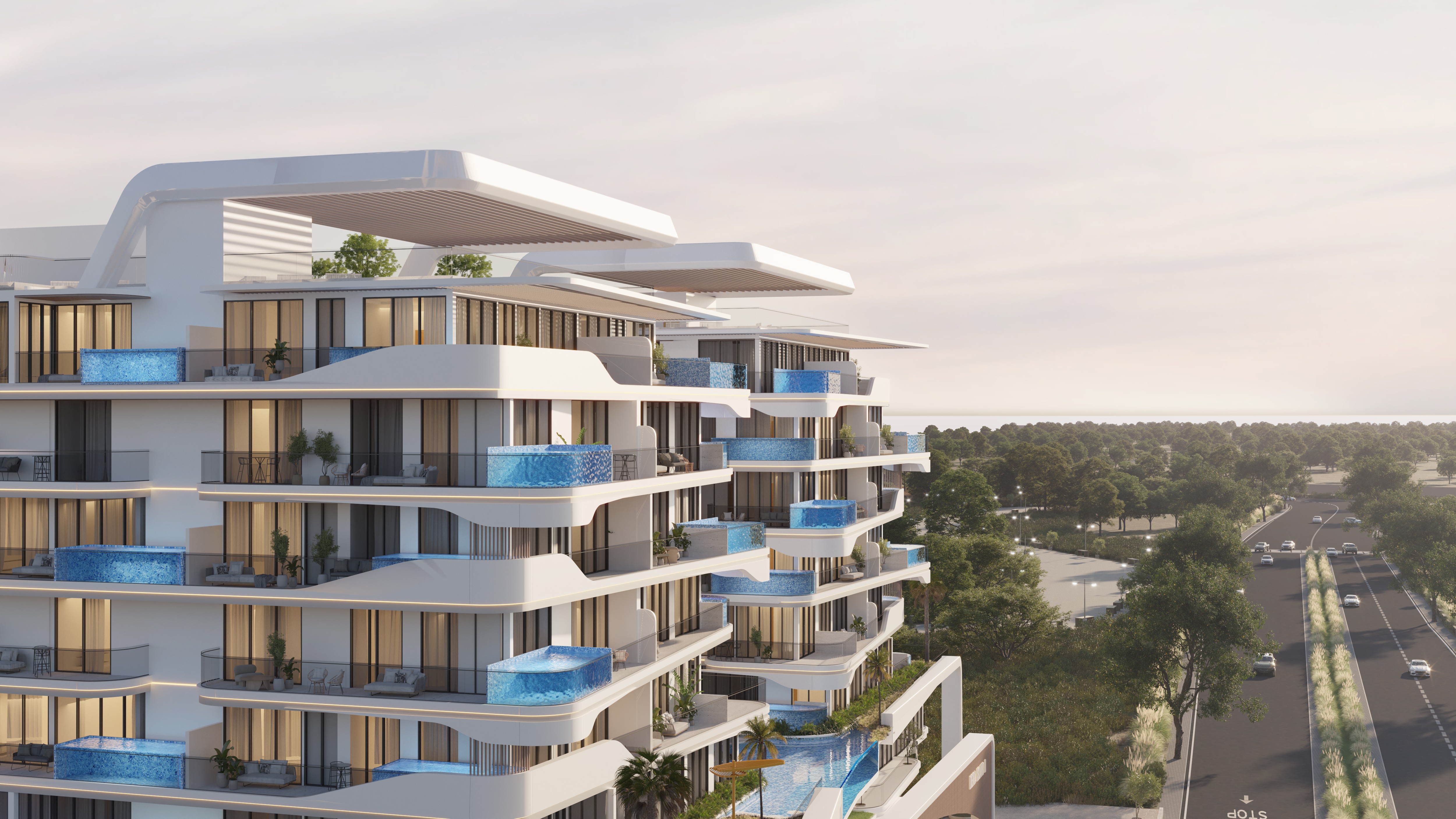 Exclusive 3BR Retreat with Private Pool at Ocean Pearl – Stunning Poolside Outlook