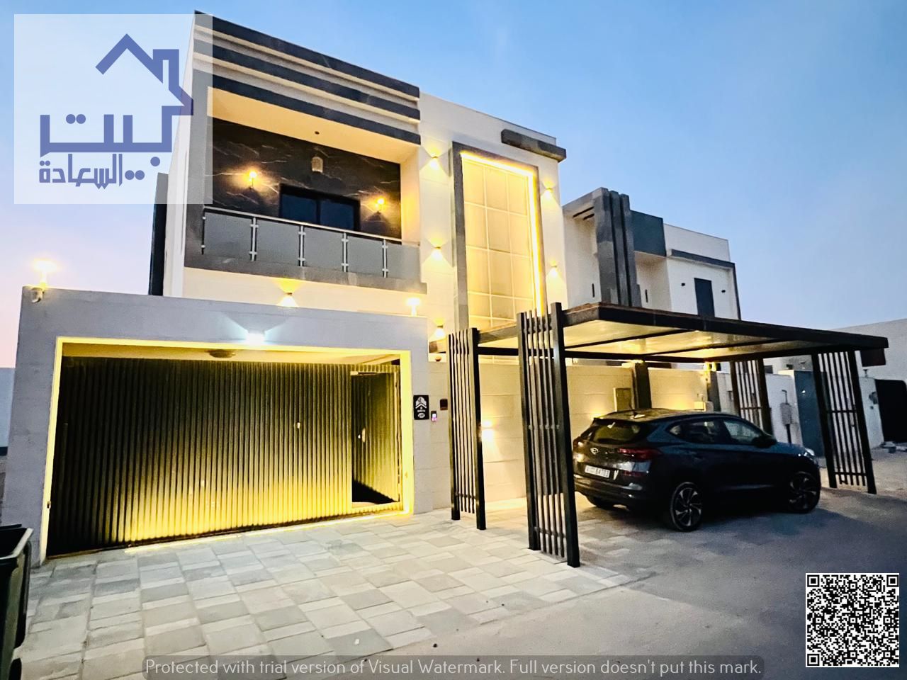 A luxurious villa for rent in Al Bahia neighborhood, featuring an elegant design, high-end finishes, and fully furnished with brand new, modern furnit