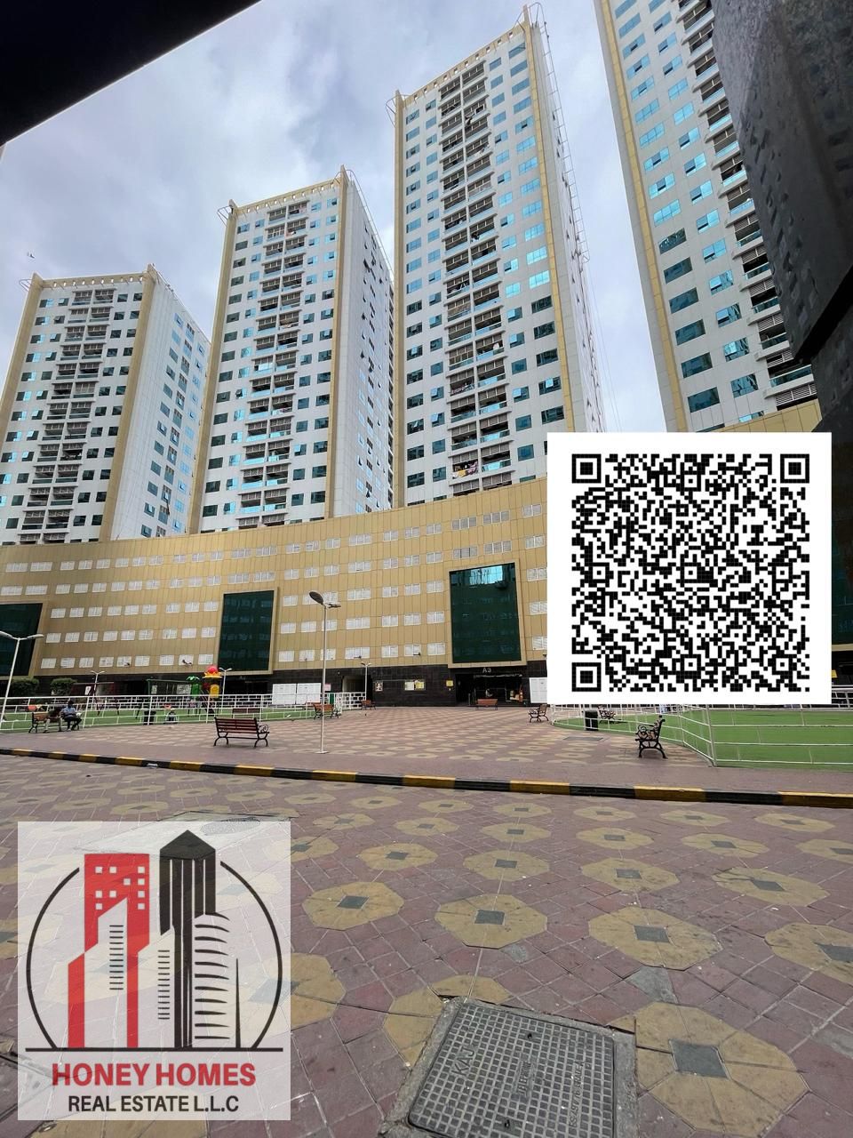 Affordable Spacious Studio | Prime Location – Pearl Towers Ajman || 230k only ||