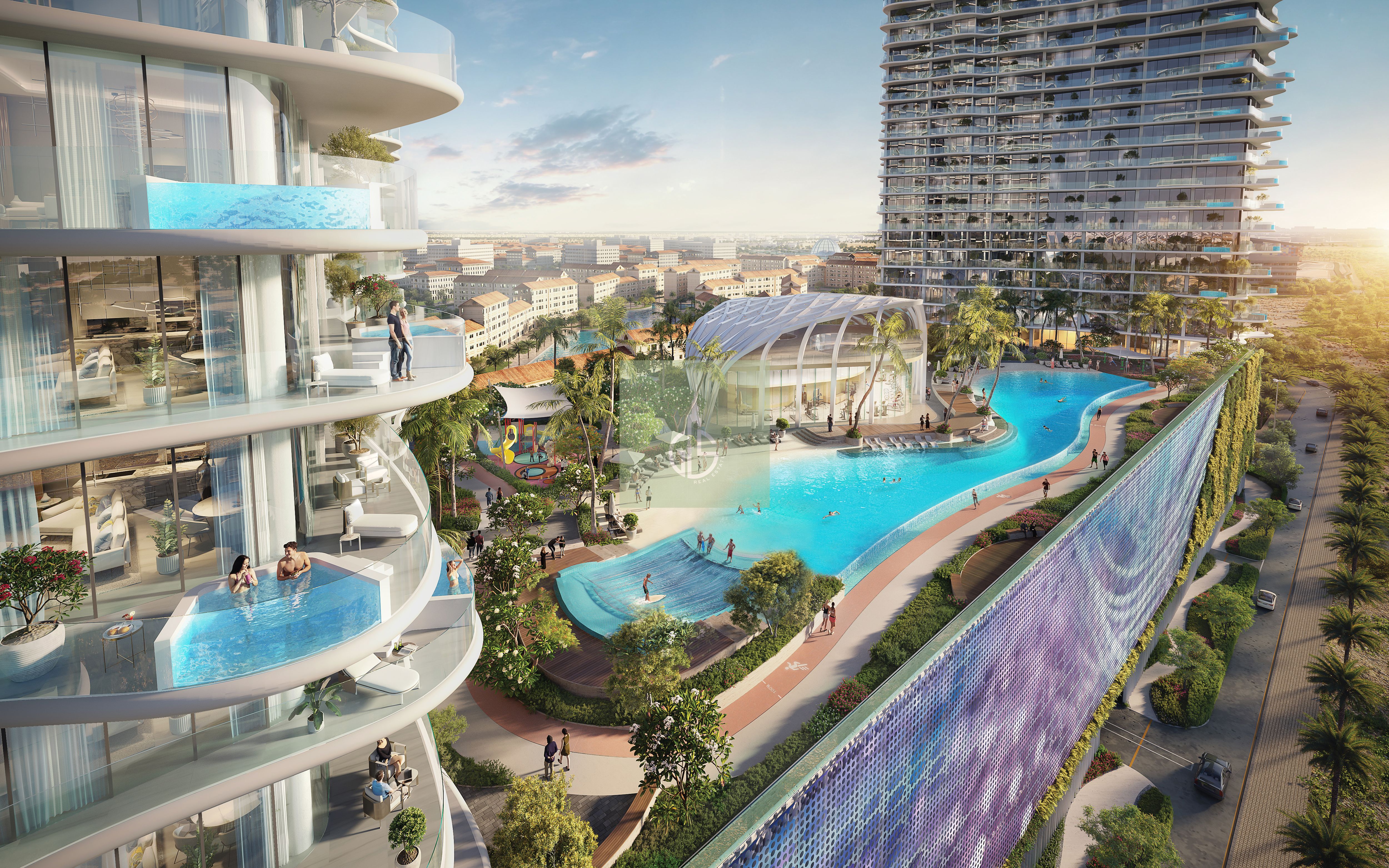 AI Smart Home | 2-Bedroom | Global Village View | Waterfront Living