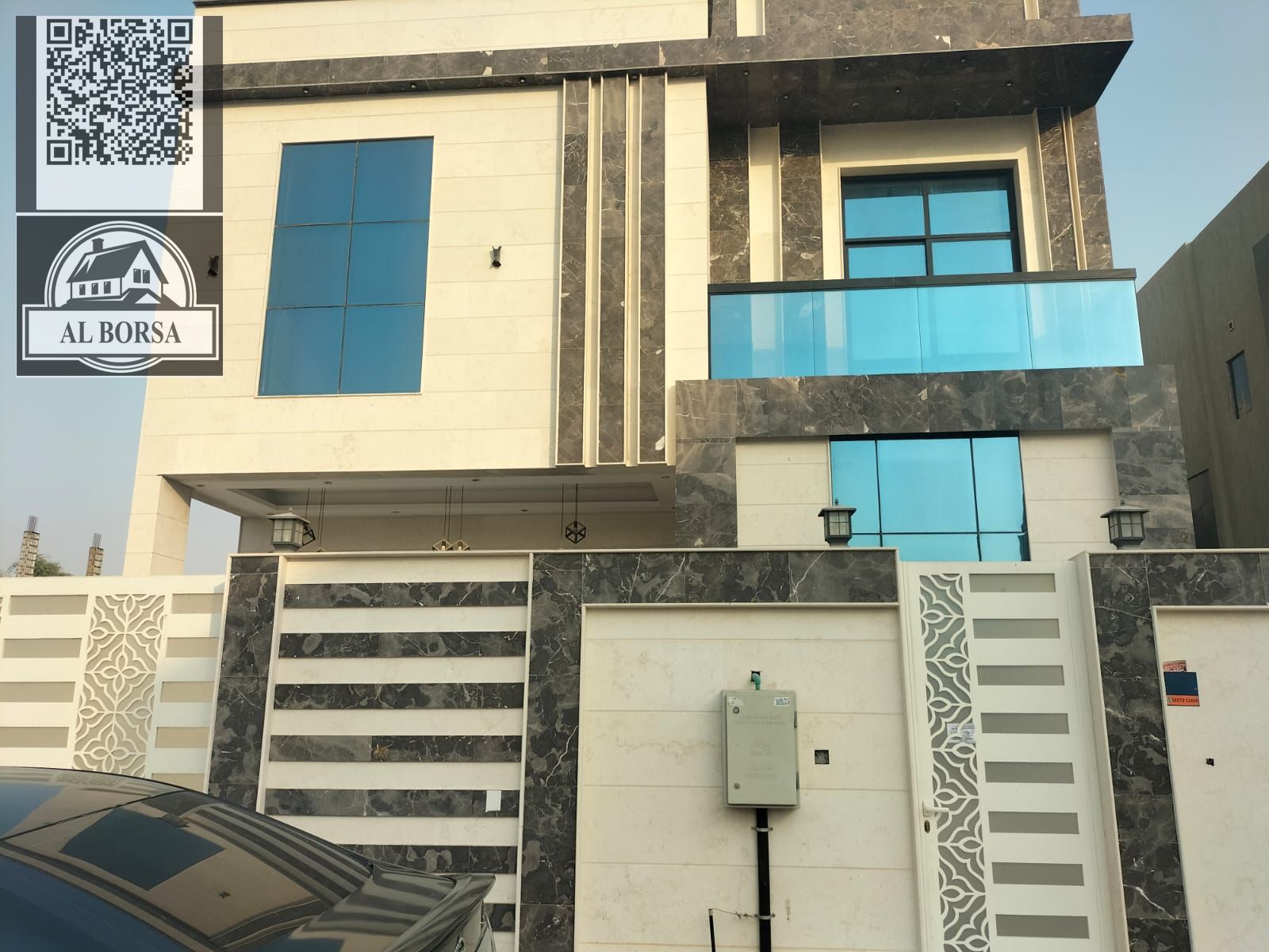 Luxury villa for annual rent in Al Zahia, Ajman, consisting of 5 master bedrooms with a majlis and a large family hall.