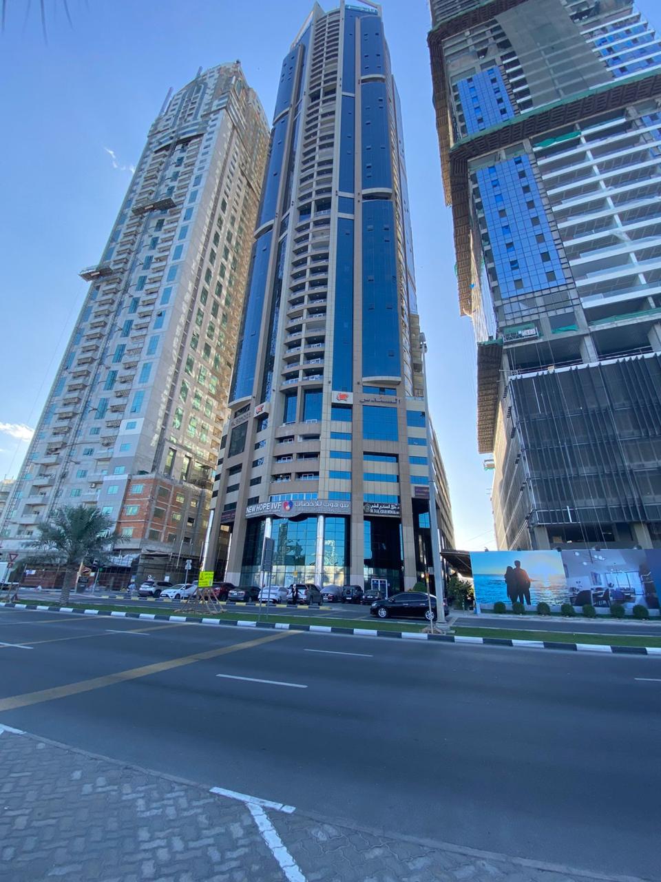 Luxury Apartment for Sale in Al Sundus Tower – Al Mamzar, Sharjah | Side View of Al Mamzar Lake