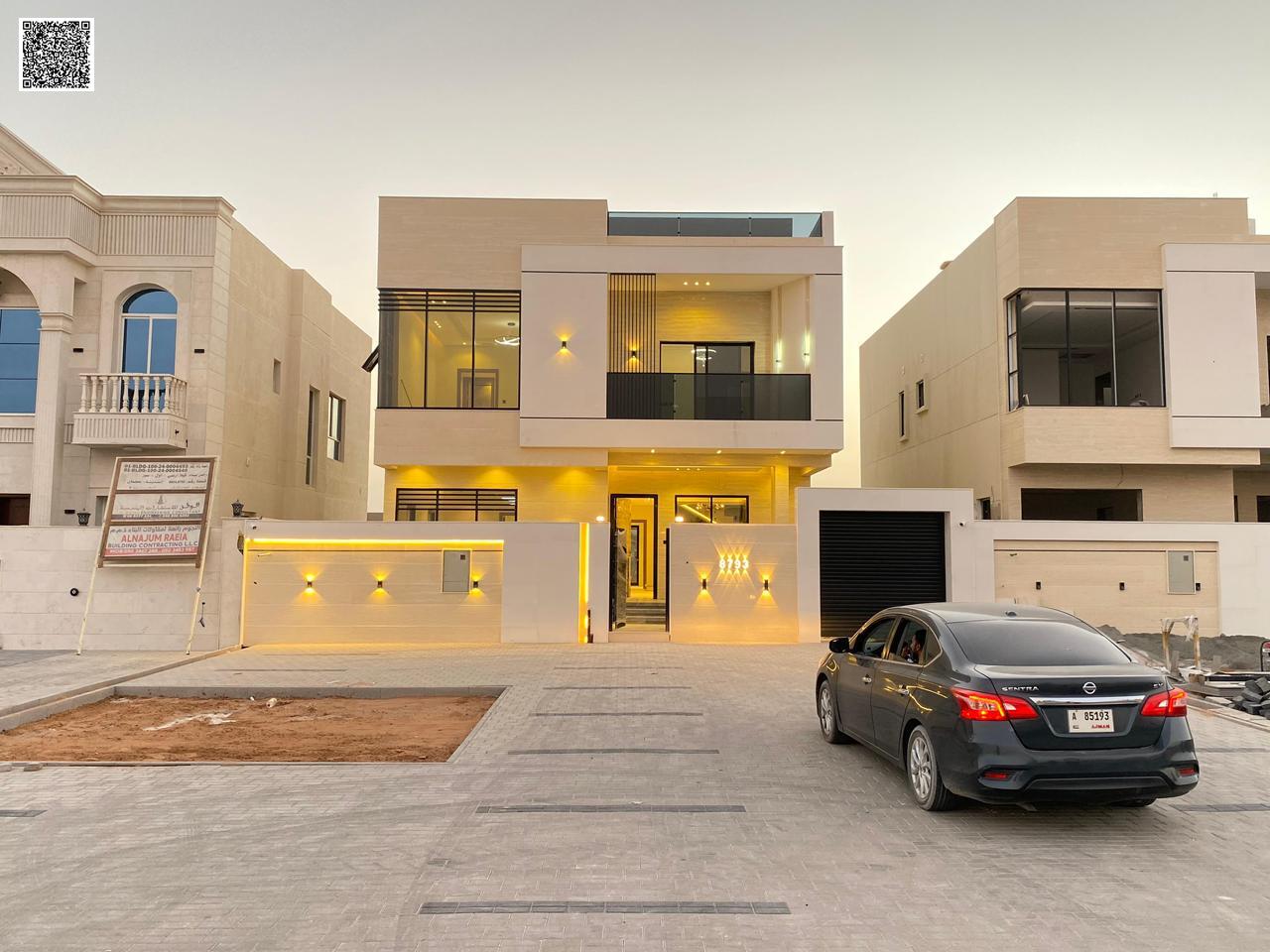 Modern finished villa, two floors and a roof with a large setback, at a negotiable price.