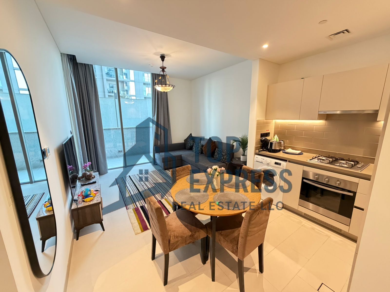 ELEGANT 1BHK ||FULLY-FURNISHED|COMMUNITY VIEWS| BIG TERRACE| PREMIUM QUALITY FURNISHINGS