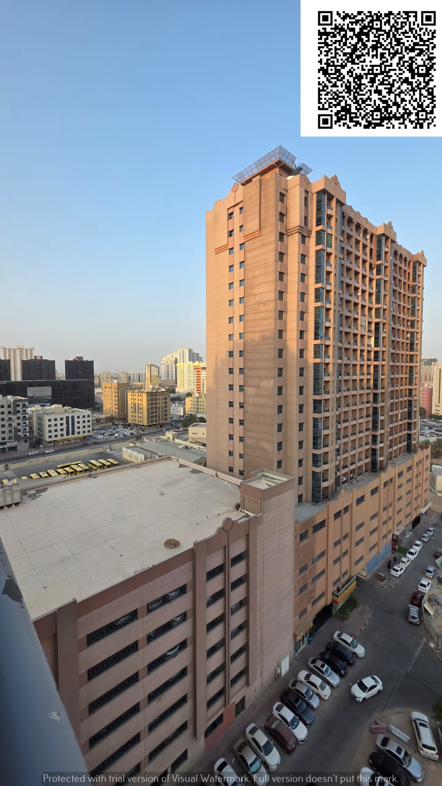 One bedroom and living room apartment for sale in Al Nuaimiya One Tower with parking.