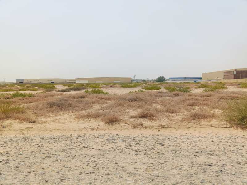 Land for sale in Al-Arqoub Industrial Area, area 9687 square feet