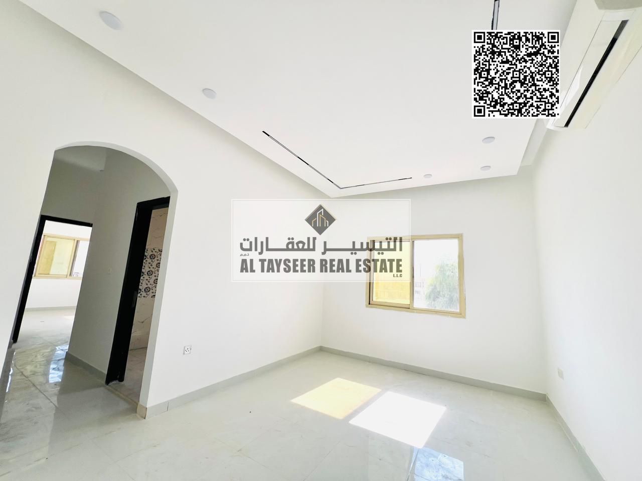 Two-bedroom apartment for rent in Al Rawda 3, super deluxe finishing.
