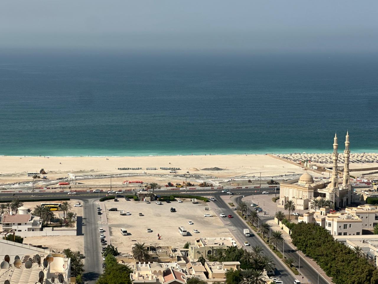 Full sea view of Corniche Ajman, Ajman Towers One