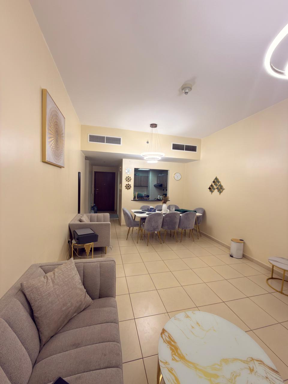 Two bedrooms and a living room for sale in Ajman Towers, spacious with 3 bathrooms, AED 220,000 final price