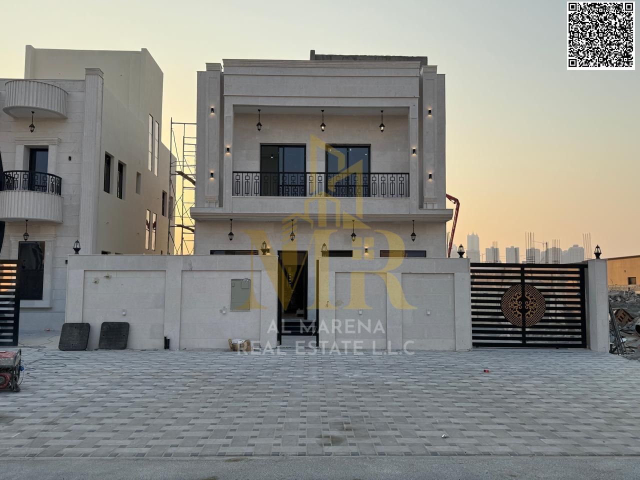 Luxury super deluxe villa for sale in Al Helio 2 area, Ajman, price including registration fees