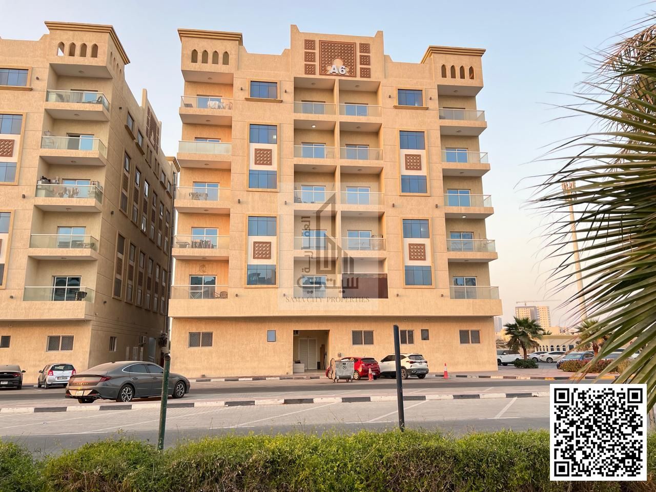 Two bedrooms and a living room with a spacious area and high-end finishing in Princess Village