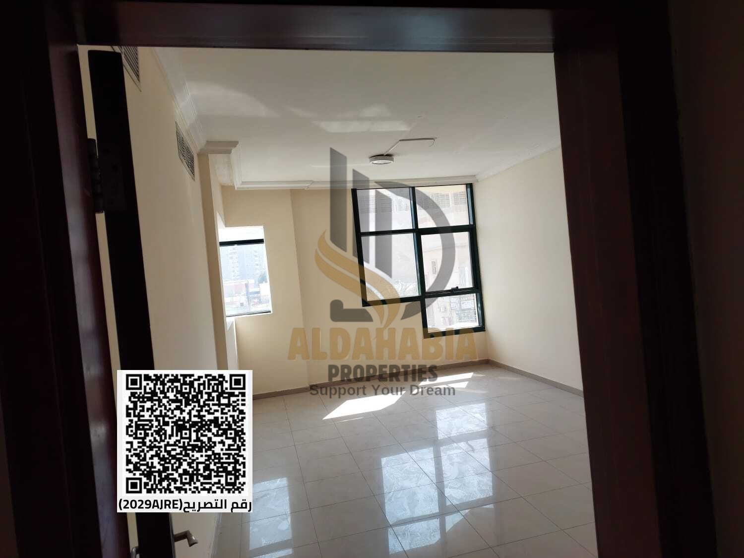 2-Bedroom Apartment for Rent in Al Rashidiya Towers 1 – Master Bedroom | Central AC | Balcony |
