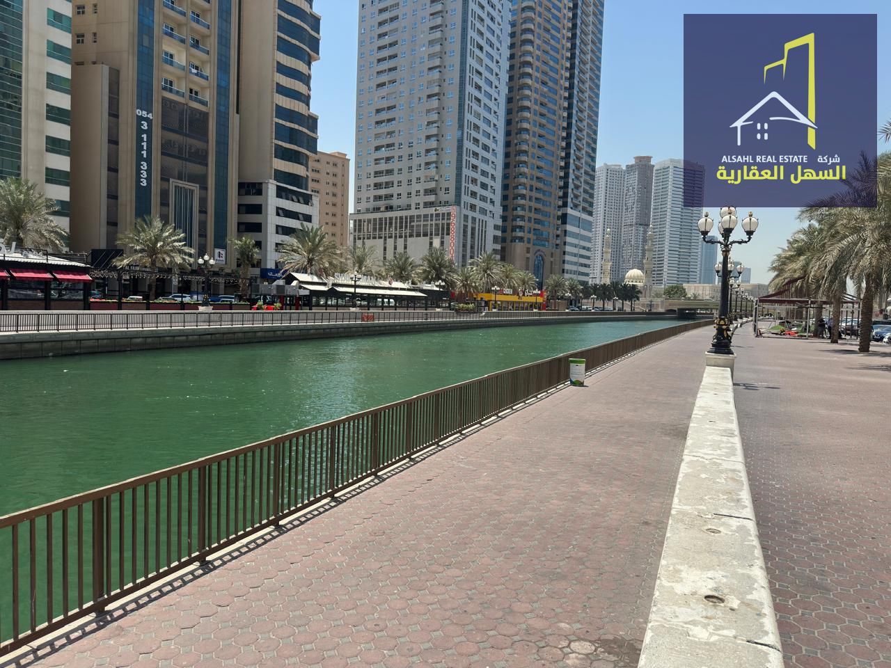 Two-bedroom apartment with parking and open view of Khalid Lake