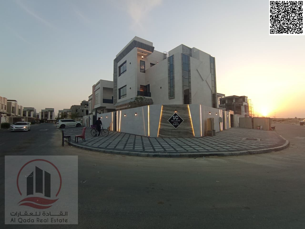 Villa for sale in Al Helio 2 area, Ajman, prime location and design