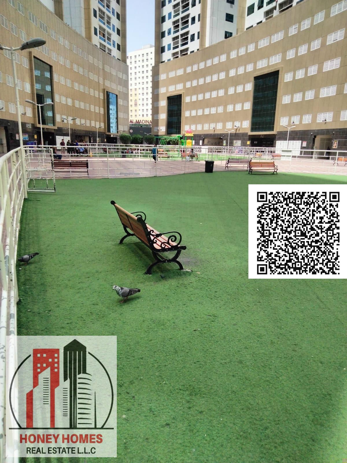 Middle Floor 2BR | Empty | Garden View | Best Price in Ajman Pearl