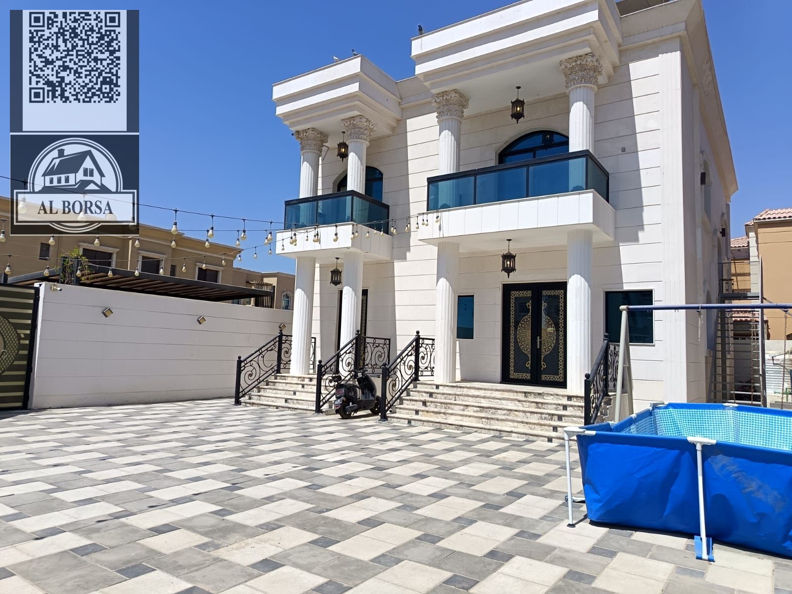 For rent: Residential/commercial villa in Rawdah 1, five master bedrooms, living room, majlis, and maid's room.