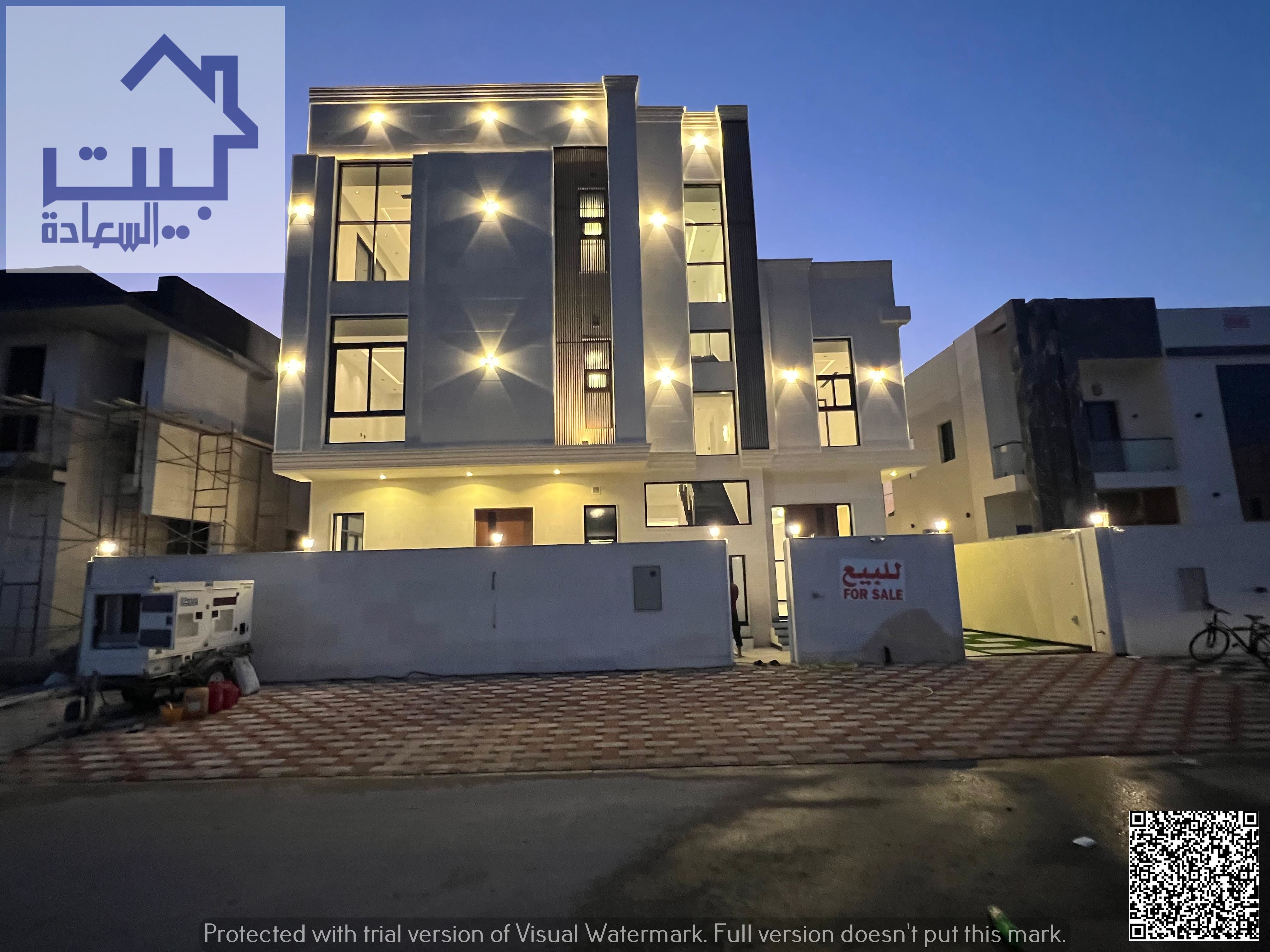 For sale: your dream villa in Al Helio 2 with a large private pool, two floors plus roof. Includes electricity, water, ACs, and registration. Move-in