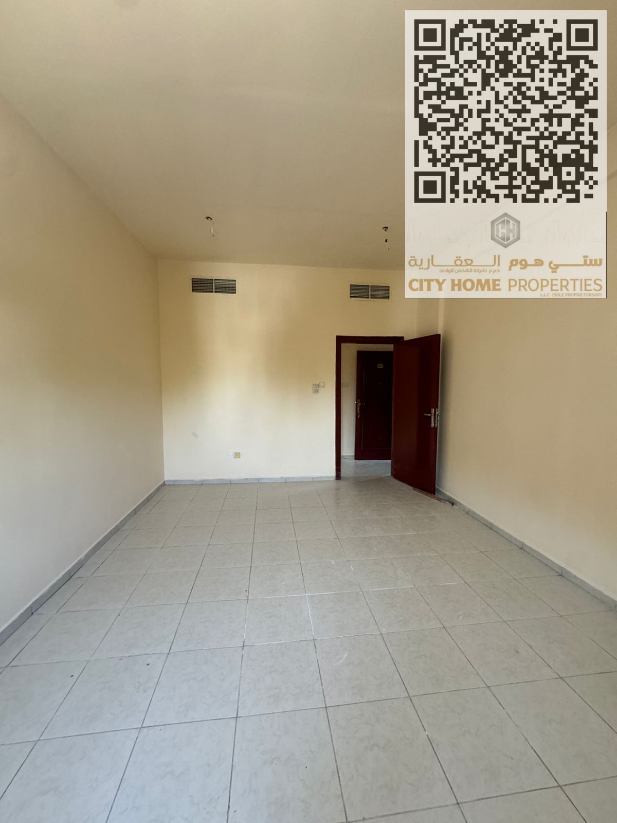 Spacious Apartment for Rent – 1 Bedroom + Living Room with Balcony and Central AC in Al Rashidiya 2 – Near Falcon Towers – Perfect Opportunity for Fam