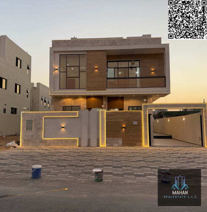 Modern villa for sale in Ajman Al helio 2 7 master bedroom hall majlis