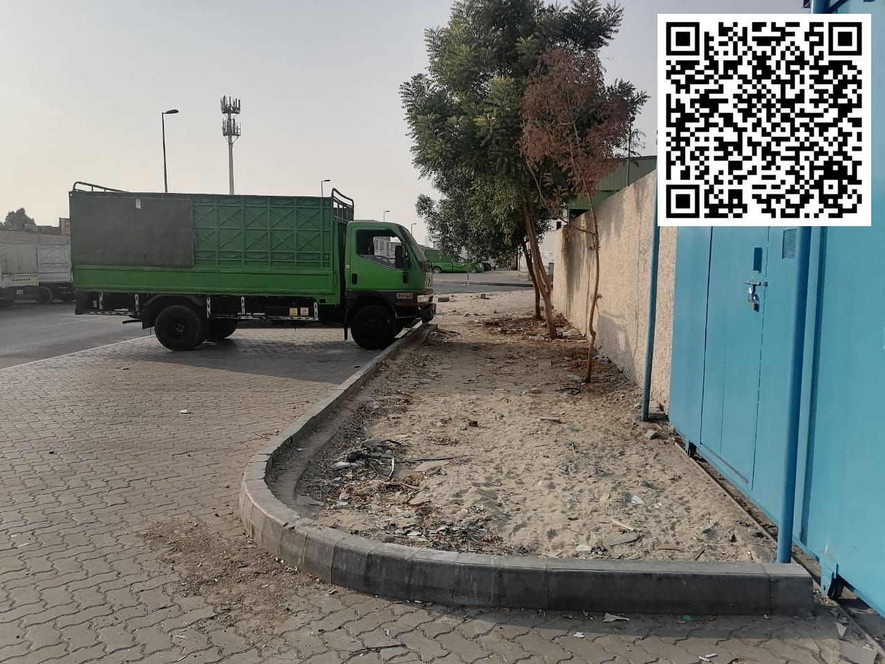 Fenced Yard (Land) for Annual Rent – Sharjah / Industrial Area 10 Size: 20,800 sq. ft.