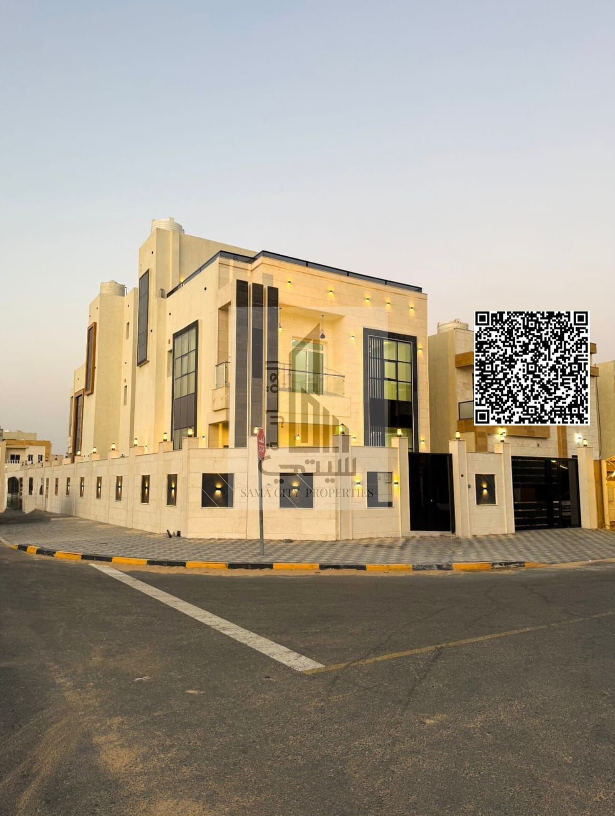 A luxurious two-story corner villa with a rooftop terrace and spacious yard, featuring four master bedrooms with high-end custom finishes and an unmis