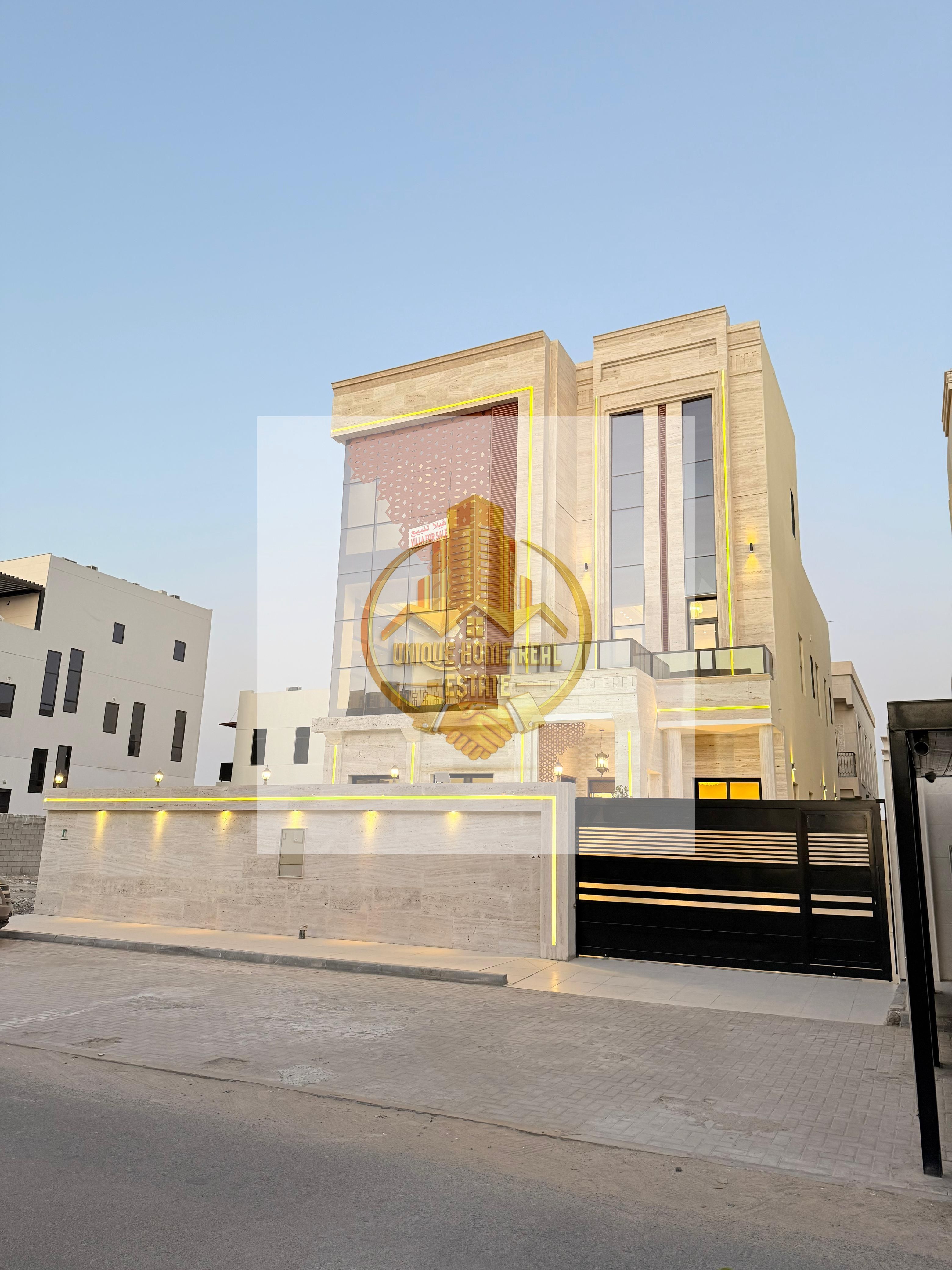Luxurious 6 Bedrooms - 3 Story Villa with Roof + Swimming Pool for Sale in Al Alia – Strategic Location and Spacious Areas